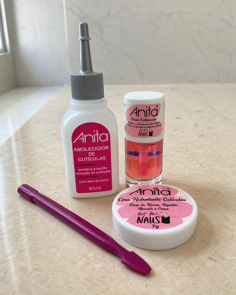 Anita Anita Kit Manicure Profissional (Amolecedor 40ml + Sérum 10ml + Cera 7g)