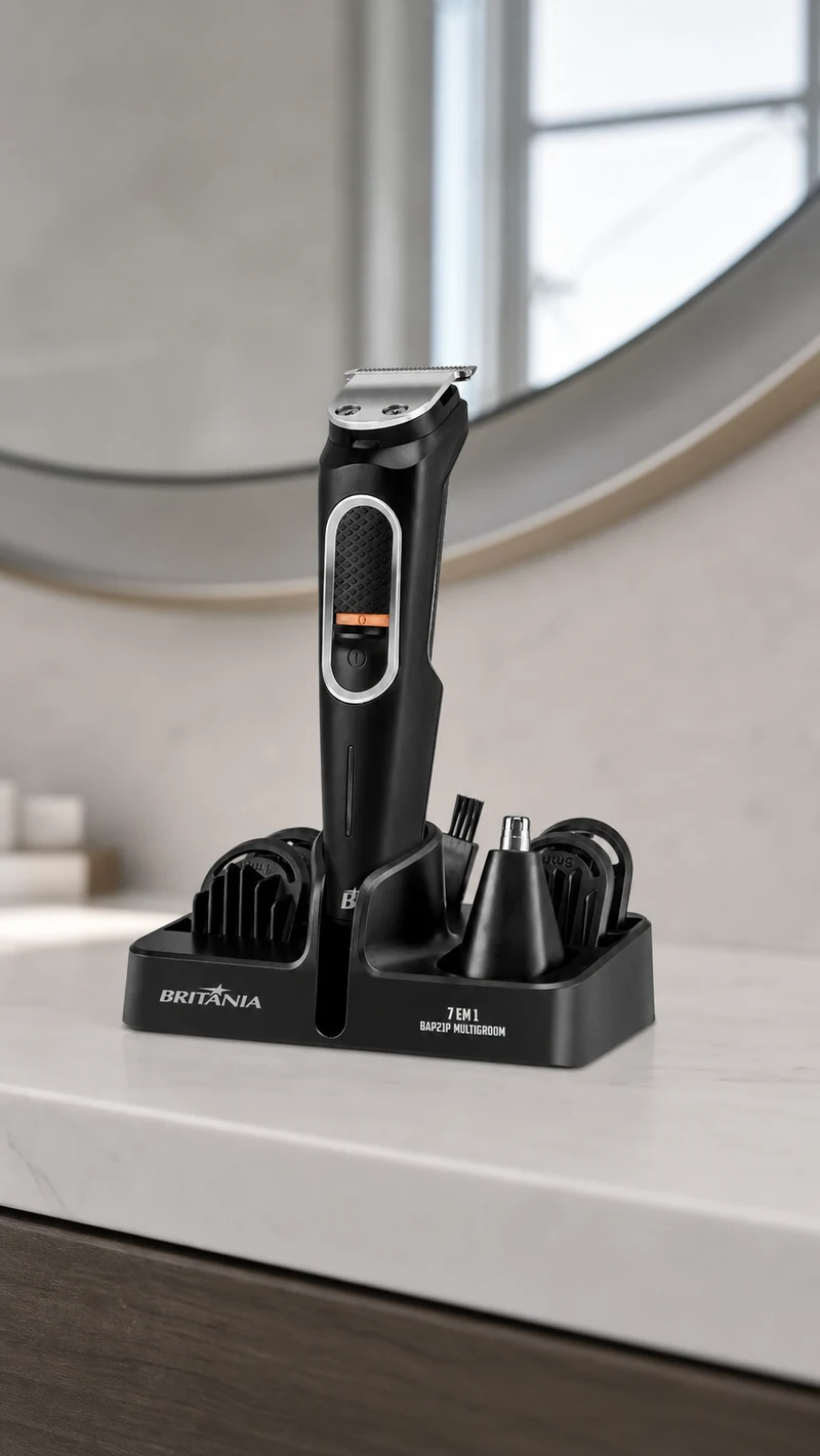 Britânia Aparador de Pelos Britânia BAP21P Multigroom 7 em 1 Sem Fio Bivolt