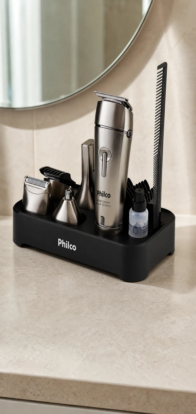 Philco Aparador de Pelos Philco PAP03 Multigroom Aqua 12 em 1 Bivolt