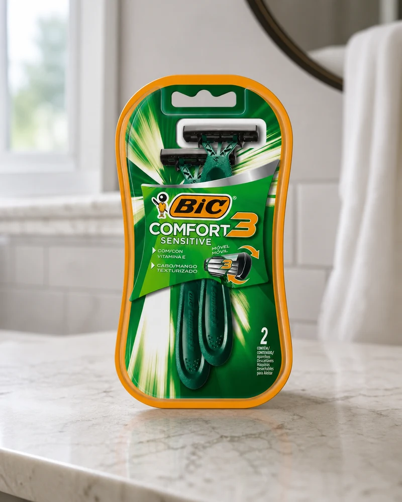 BIC BIC Comfort Advance Pele Sensível 3 Lâminas, 2 unidades