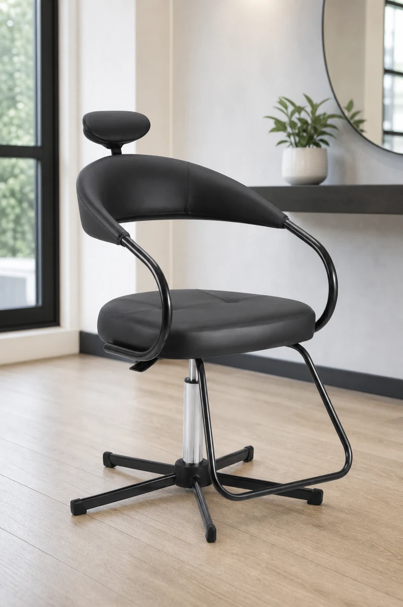 Dompel Cadeira de Cabeleireiro Manual Dompel Futura Smart Black