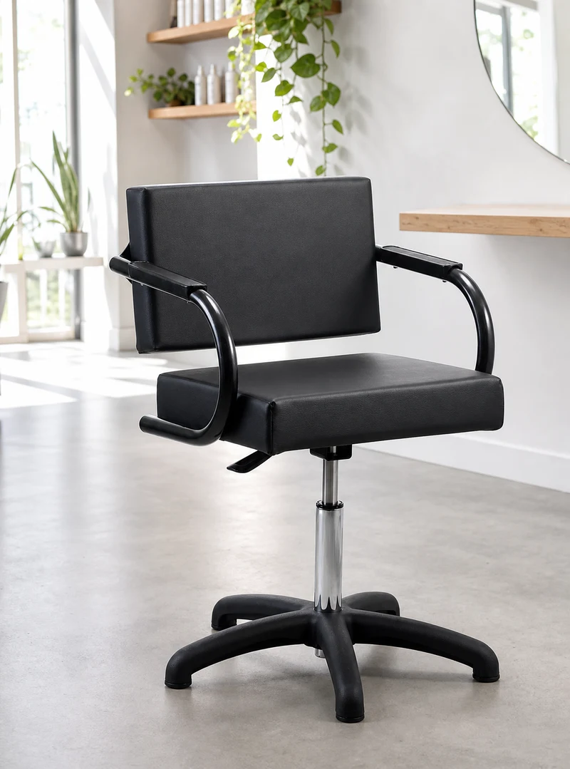 Dompel Cadeira de Cabeleireiro Dompel Titan Stand Regulagem de Altura Preto