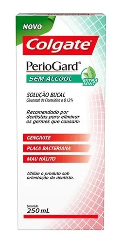 Colgate PerioGard Extra Mint sem álcool solução bucal 250 ml