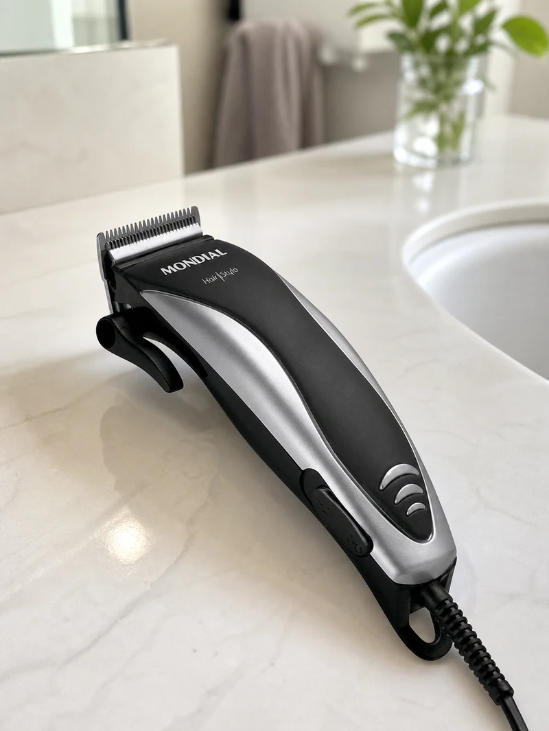 Mondial Cortador de Cabelos Mondial Hair Stylo CR-02 220V Preto/Prata