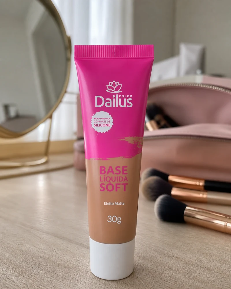 Dailus Color Base Líquida Soft 08 Bege Escuro 30 g