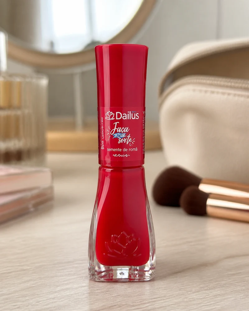 Dailus Faça Sua Sorte esmalte Semente de Romã 8 ml