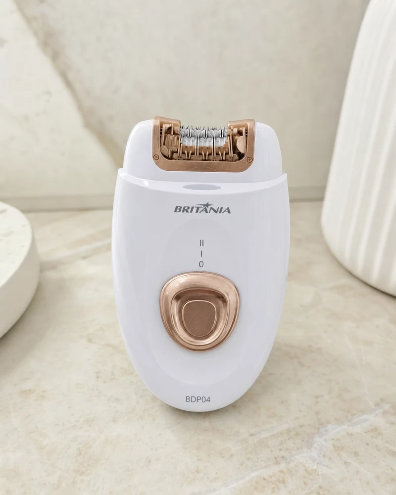 Britânia Depilador Britânia BDP04 4 Acessórios Branco/Rose Bivolt