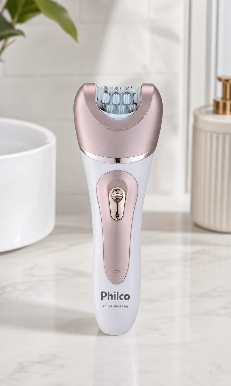 Philco Depilador Philco Aqua Deluxe Plus PDP02R 9 em 1 Com e Sem Fio Bivolt