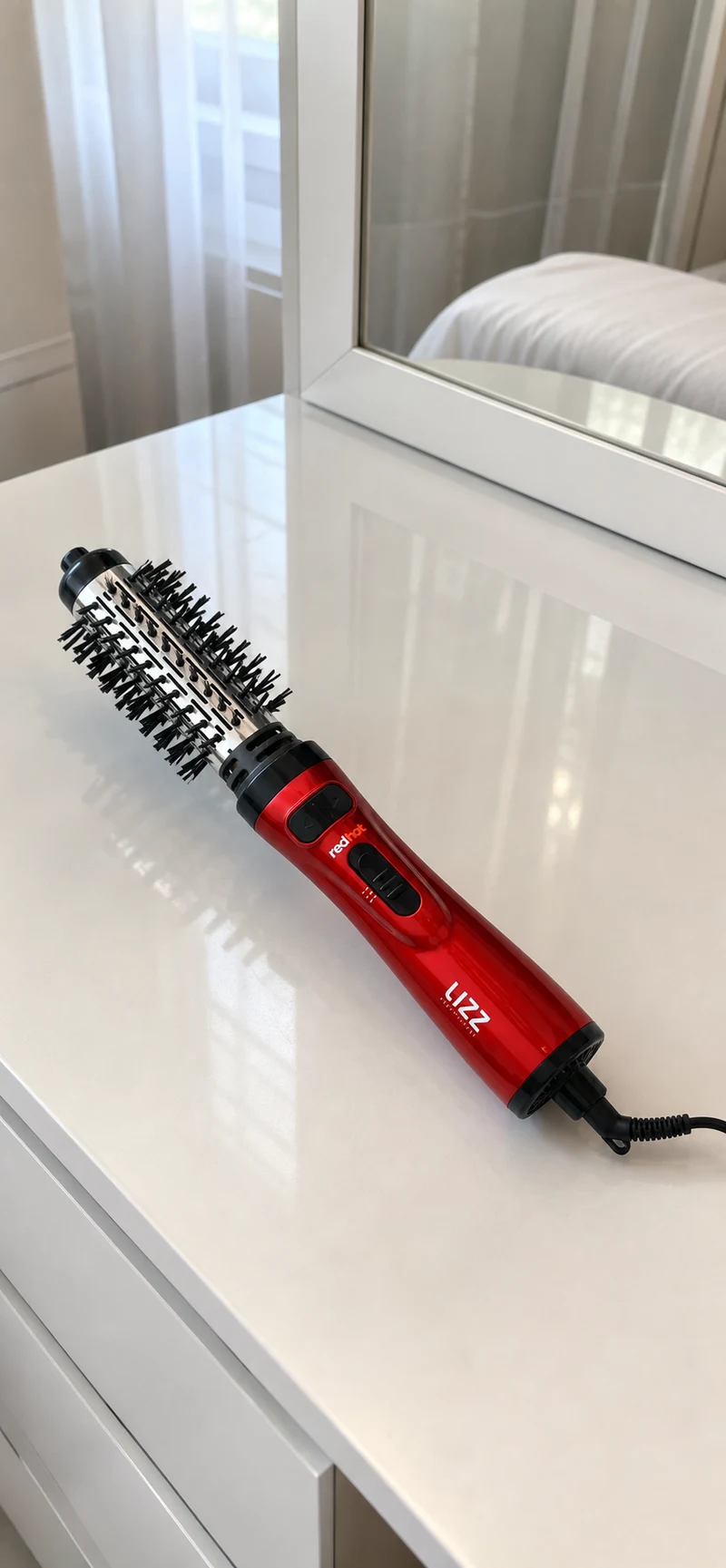 Lizz Escova Rotativa Lizz Professional Red Hot TY3000 Vermelha