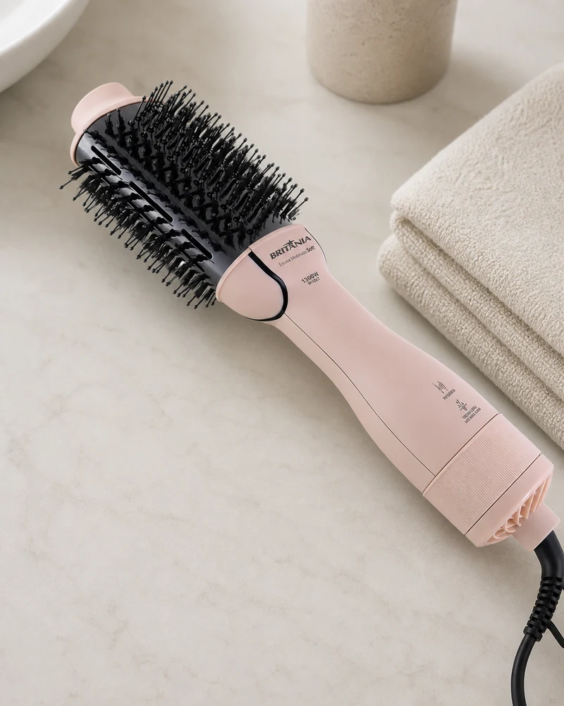 Britânia Escova Secadora Britânia Soft BEC07R 4 em 1 1300W Bivolt Manual