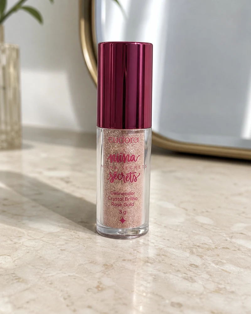 Eudora Eudora Niina Secrets Delineador Crystal Brilho Rose Gold 3g