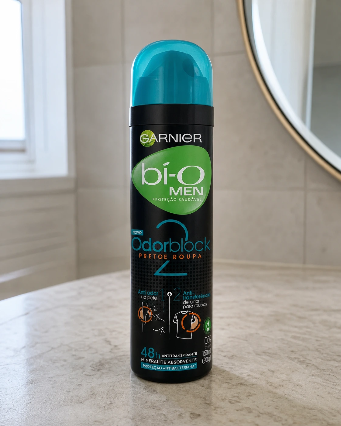Garnier Bí-O Desodorante Aerossol Masculino Antiodor 150ml