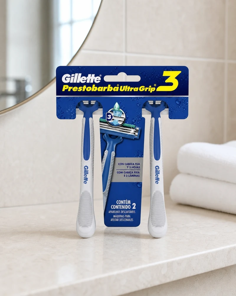 Gillette Gillette Prestobarba UltraGrip3, 2 unidades