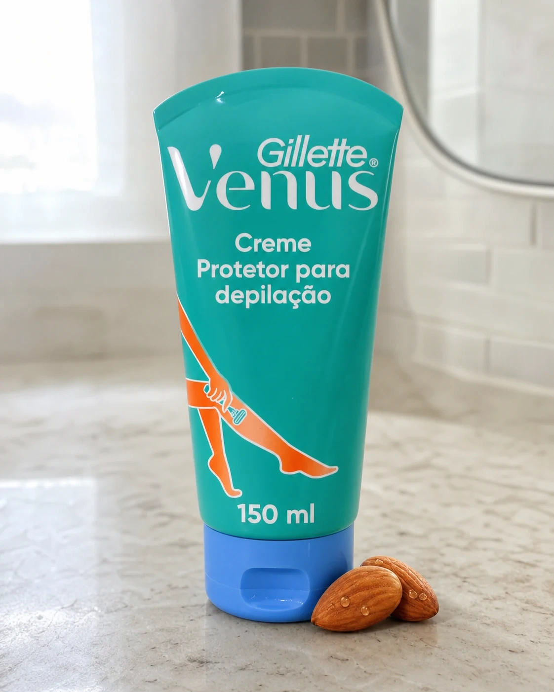 Gillette Venus creme protetor para depilação com óleo de amêndoas 150 ml