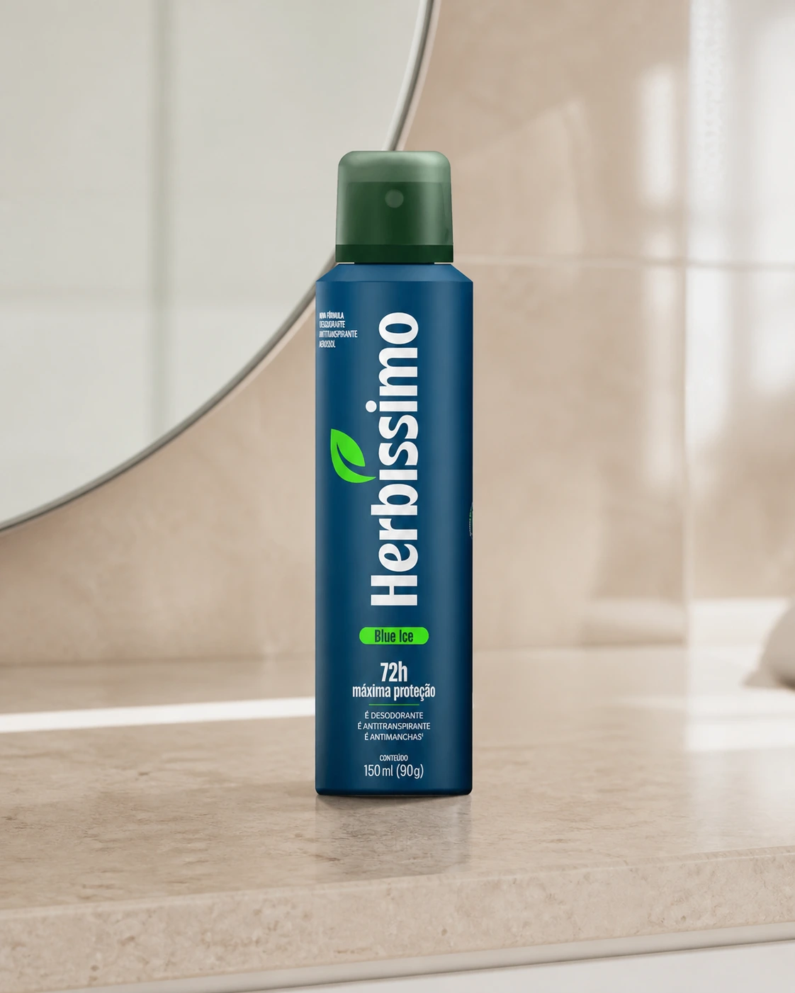 Herbíssimo Desodorante Aerossol Antiperspirante Blue Ice 150ml