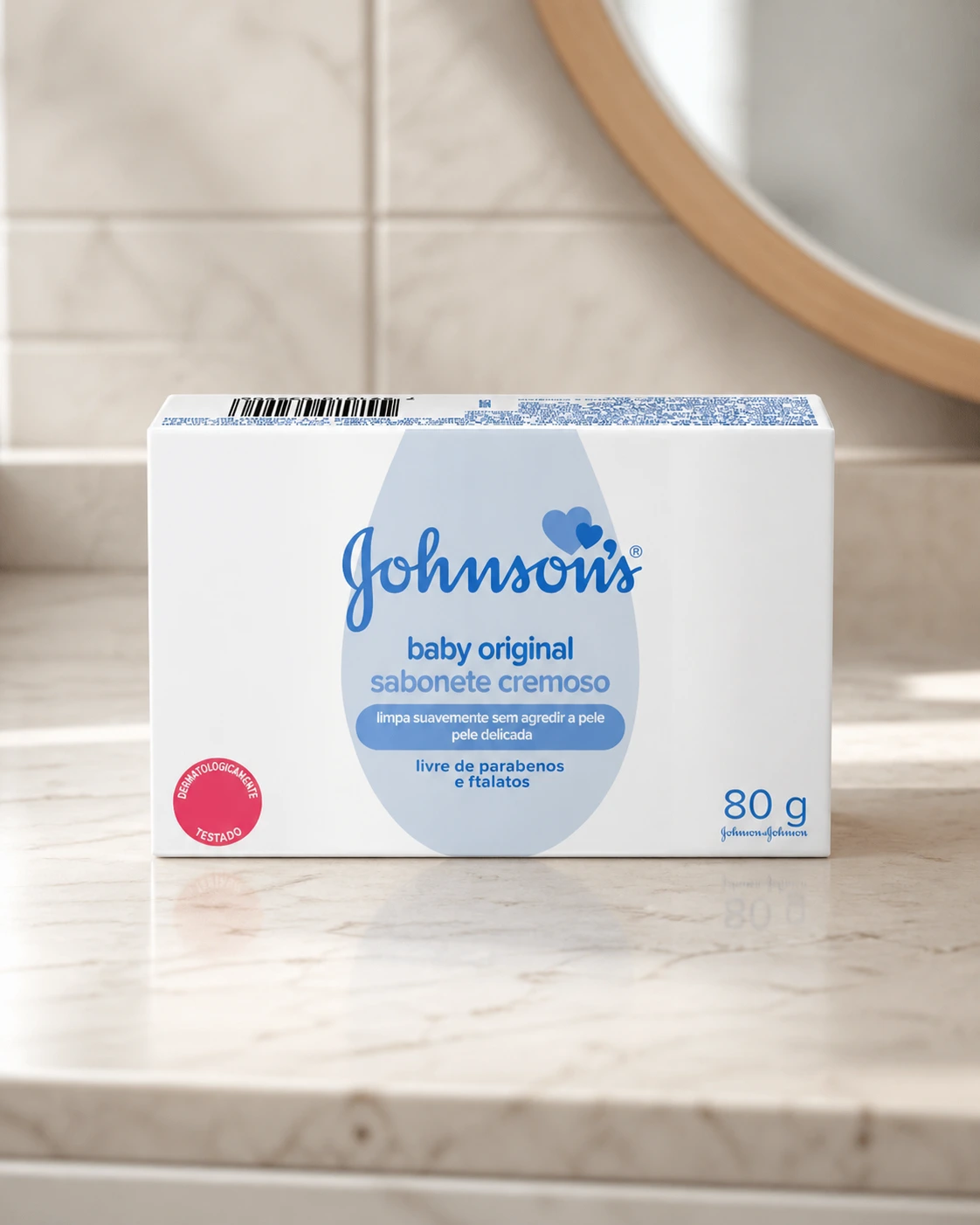 Johnson's Sabonete em Barra Baby Original 80g