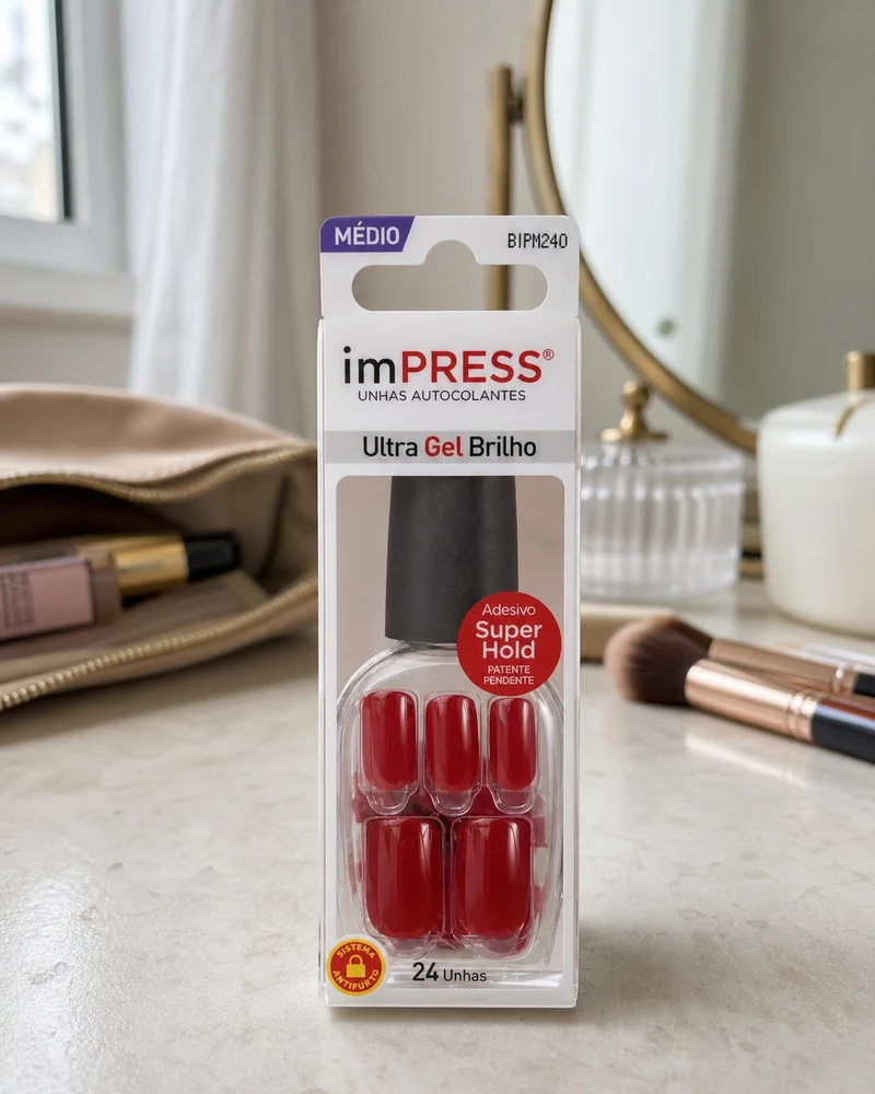 Kiss New York imPRESS Message Me 24 unhas autocolantes