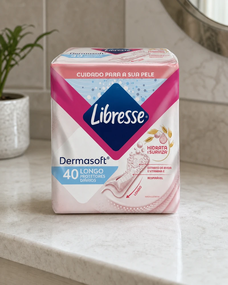Libresse Protetor Diário Dermasoft 40 unidades