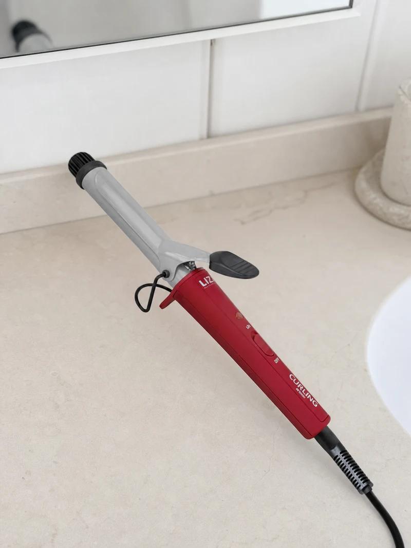 Lizz Modelador de Cachos Lizz Professional Curling 25mm Vermelho Bivolt