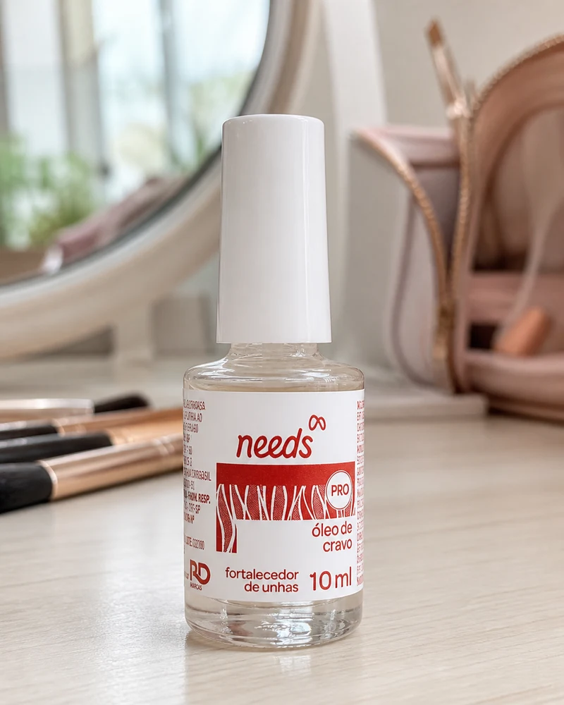 Needs Pro fortalecedor de unhas com óleo de cravo, frasco de 10 ml