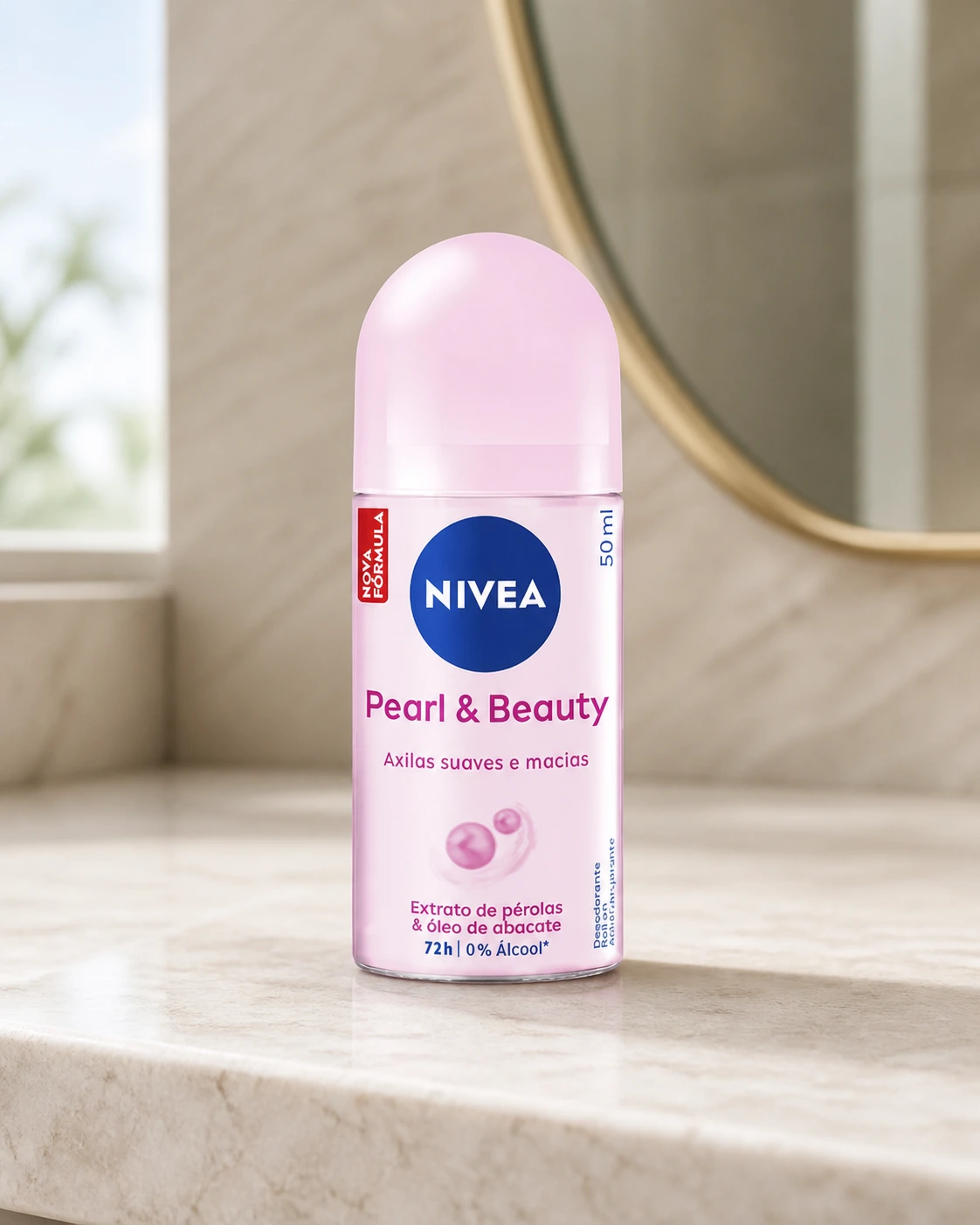 Nivea Desodorante Antitranspirante Roll-On Pearl & Beauty 50ml
