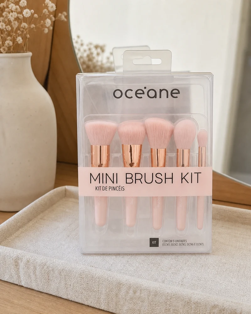 Océane Océane Mini Brush Kit com 5 Pincéis de Maquiagem