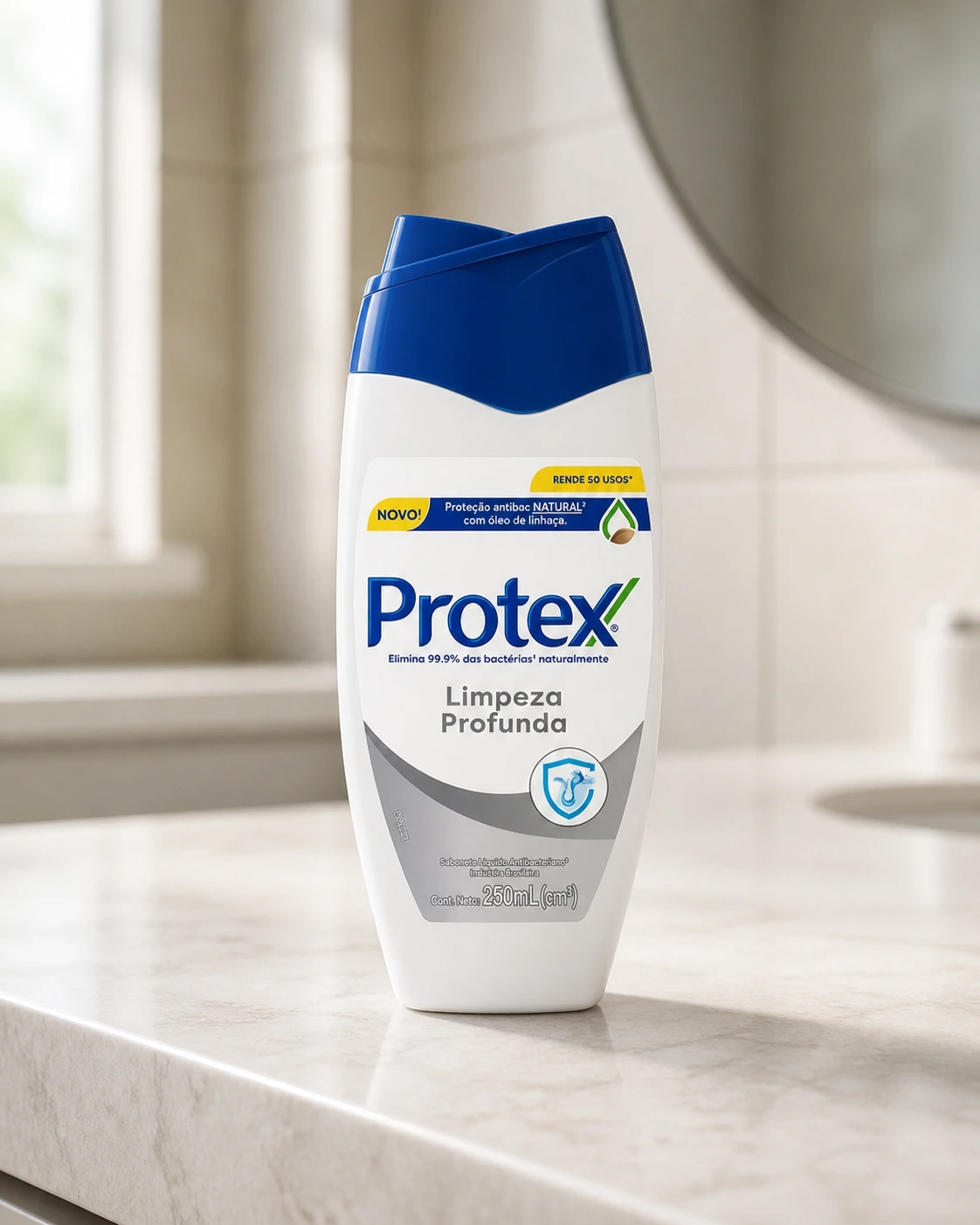 Protex Sabonete Líquido Antibacteriano Limpeza Profunda Original 250ml