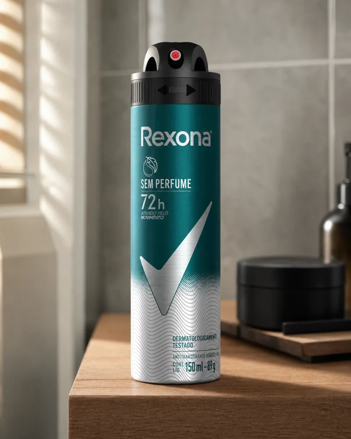 Desodorante aerossol Rexona Men Sem Perfume 150 ml
