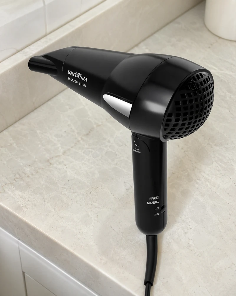 Britânia Secador Britânia BSC1200 Íon Tourmaline 1200W Bivolt Automático