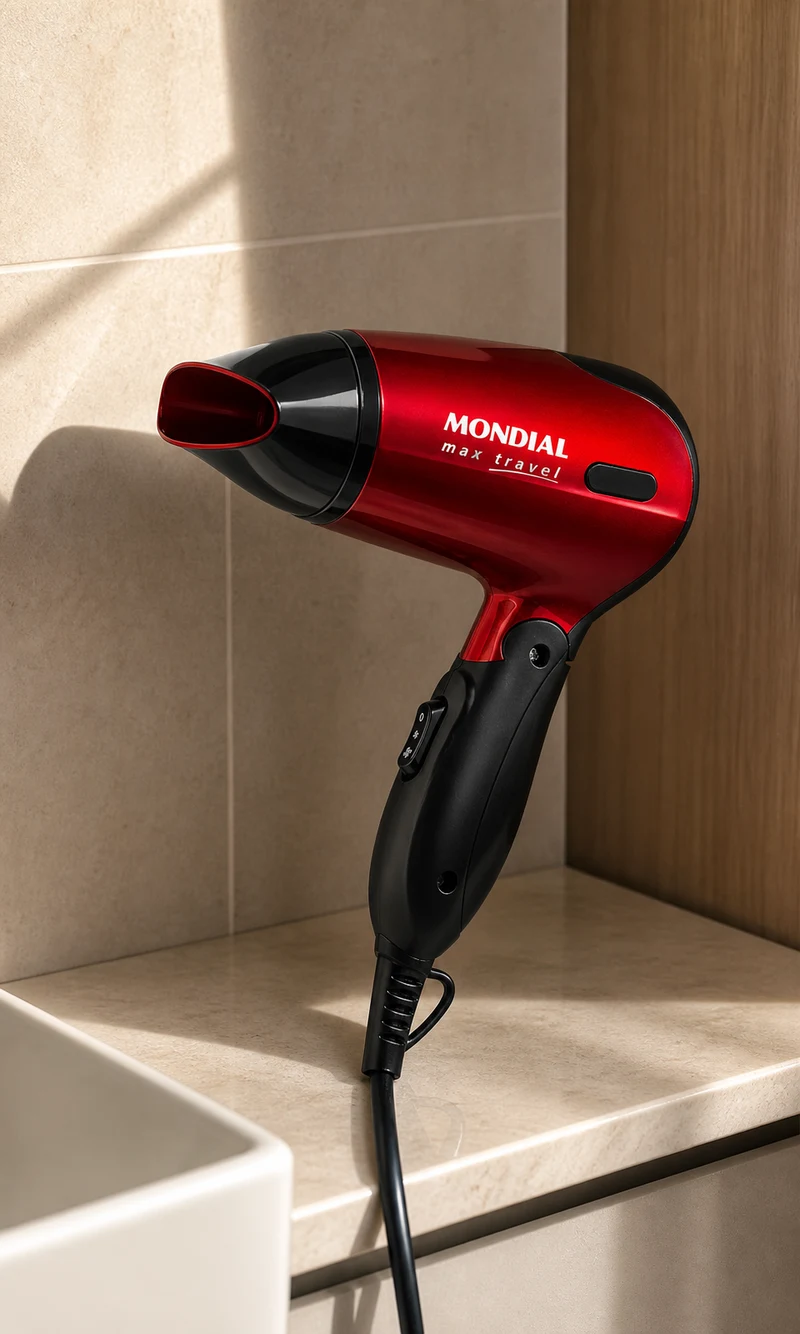 Mondial Secador Mondial Max Travel SC-10 1200W Bivolt Preto/Vermelho