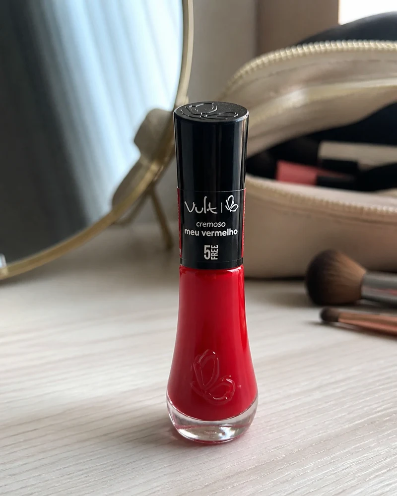 Vult esmalte cremoso 5Free Meu Vermelho 8 ml