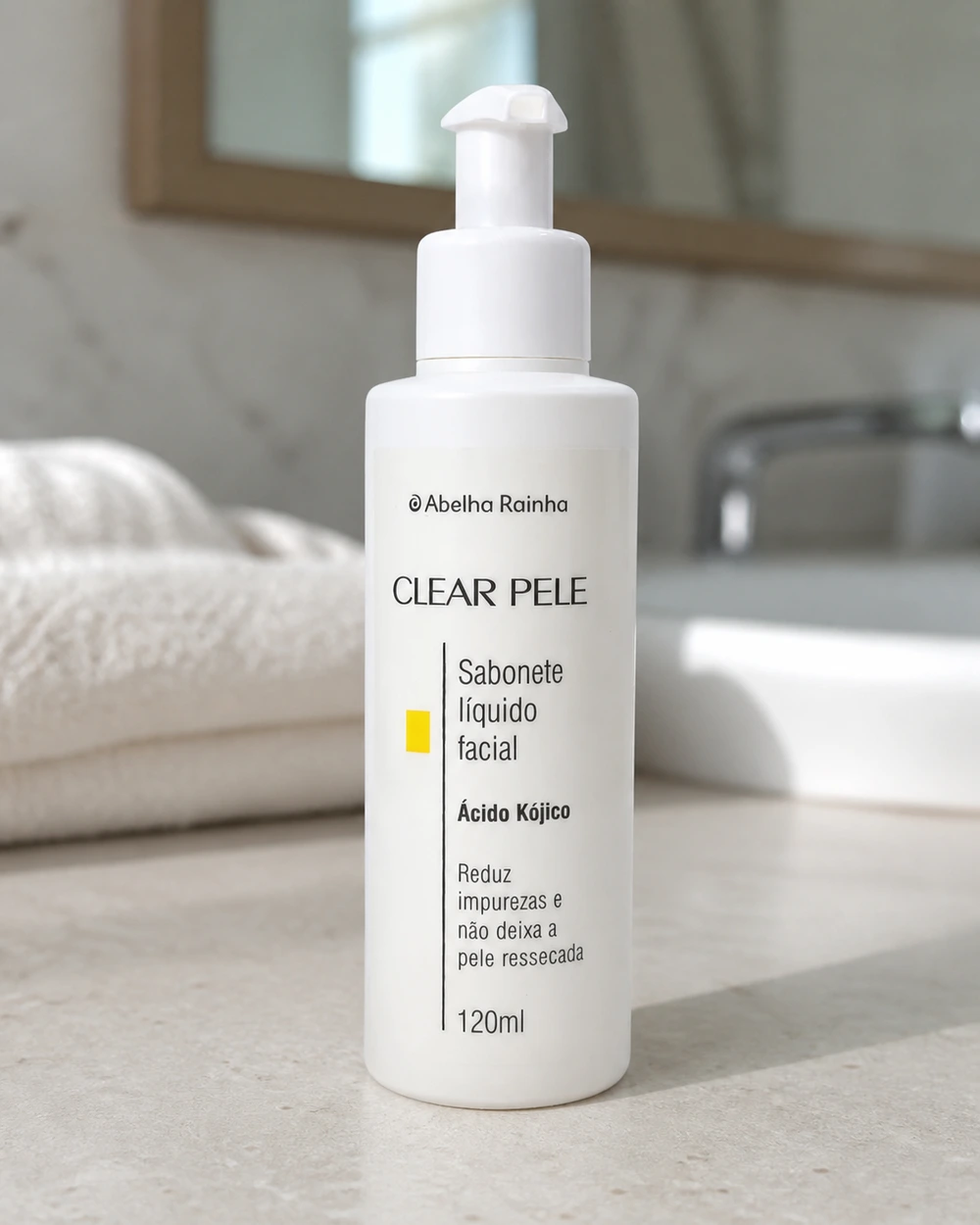 Abelha Rainha Clear Pele Sabonete Líquido Facial com Ácido Kójico 120ml
