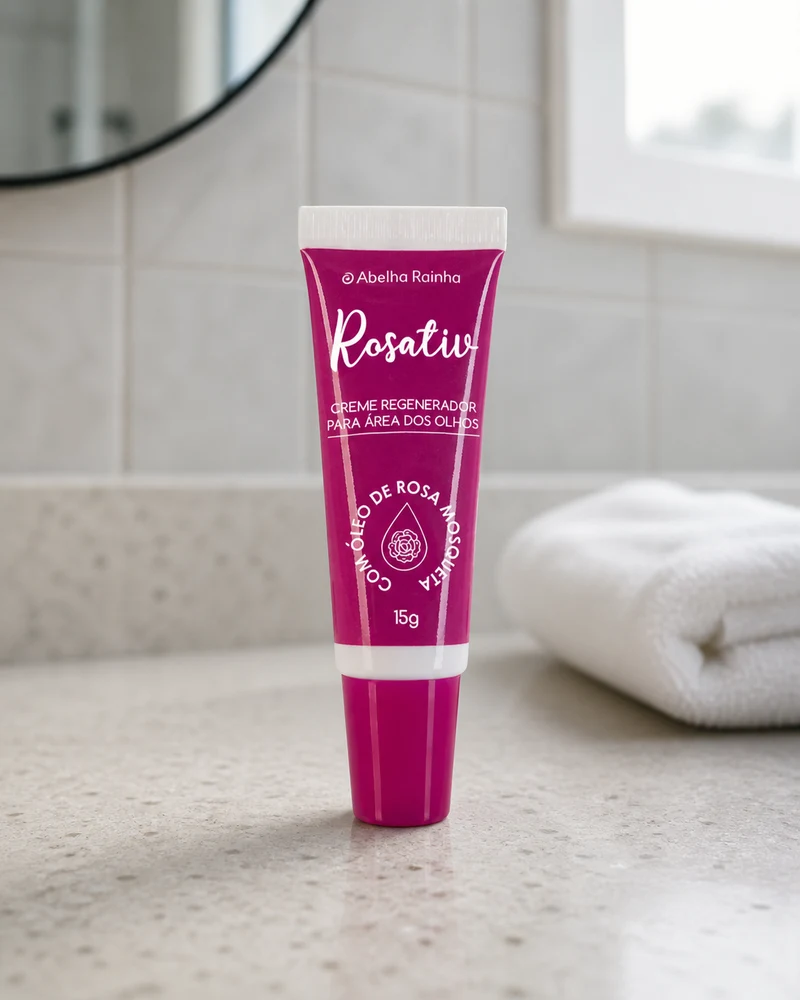 Abelha Rainha Creme para Área dos Olhos Rosa Mosqueta Rosativ 15g