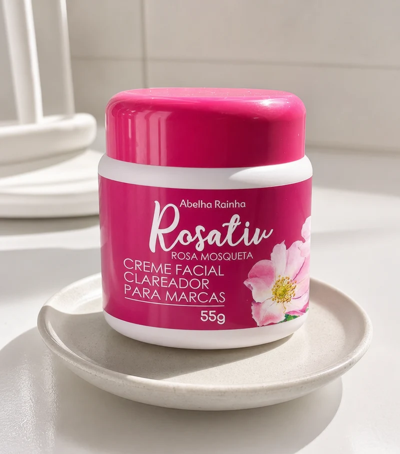 Creme Facial com Rosa Mosqueta 55g