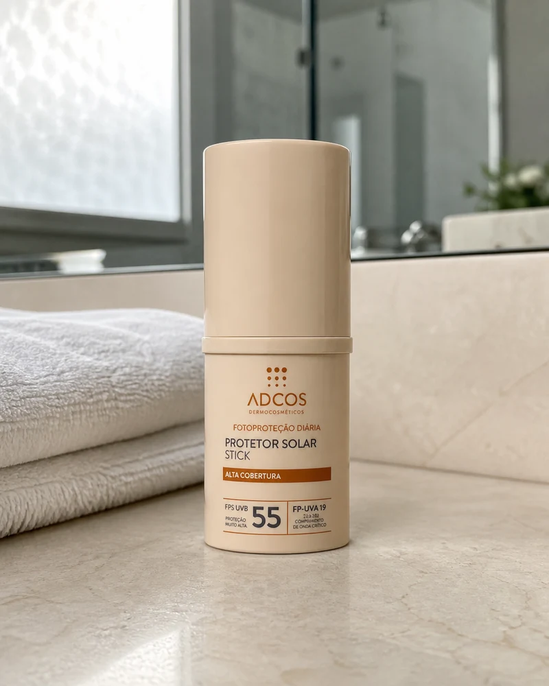 Adcos Protetor Solar Adcos Base Stick Nude FPS55 17g