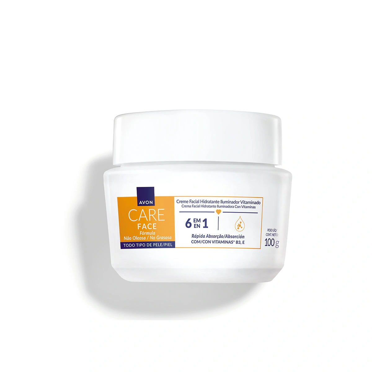 Avon Avon Care Creme Facial Iluminador Vitaminado 6 em 1 100g