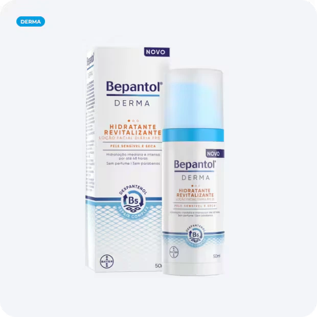 Bepantol Bepantol Derma Hidratante Revitalizante Loção Facial Diária FPS 25 50ml