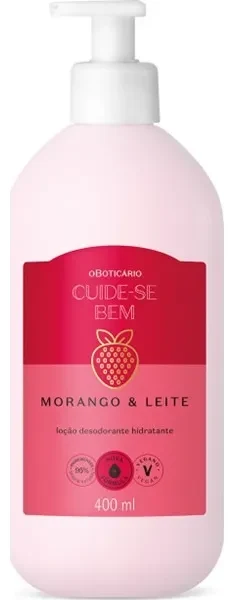 Hidratante Cuide-se Bem Morango E Leite 400ml O Boticário