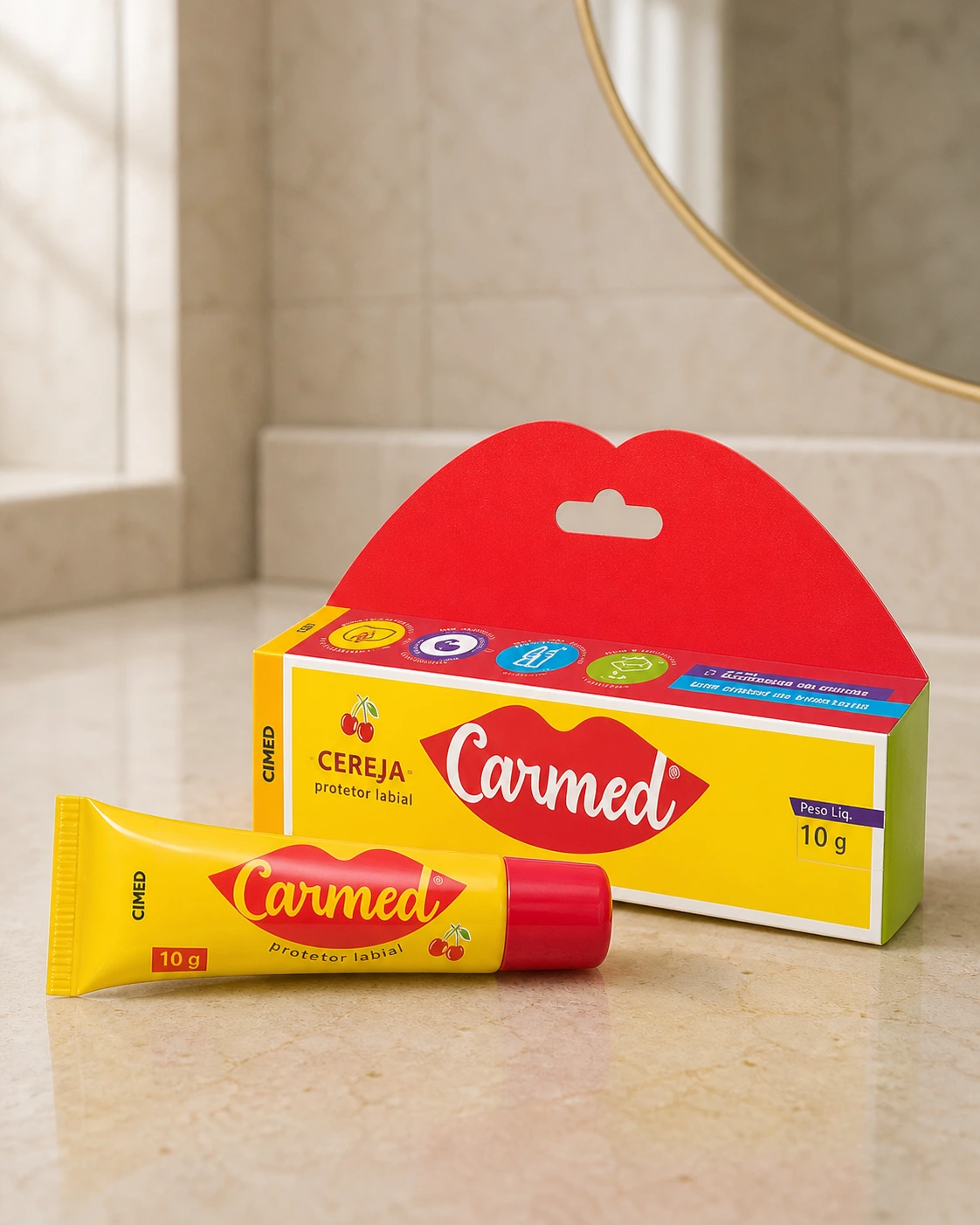 Carmed Cereja hidratante labial 10 g