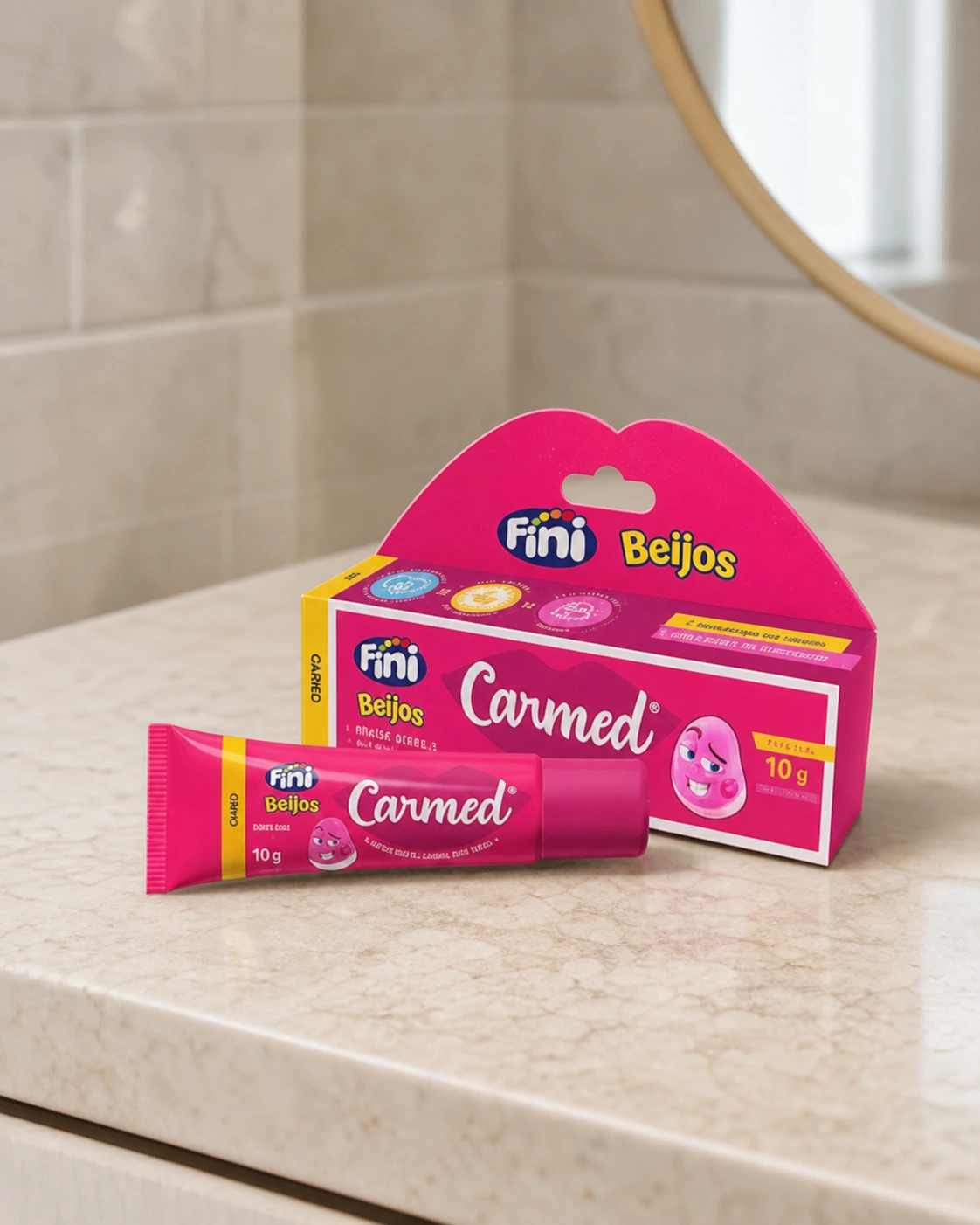 Carmed Fini Beijos hidratante labial com cor 10 g