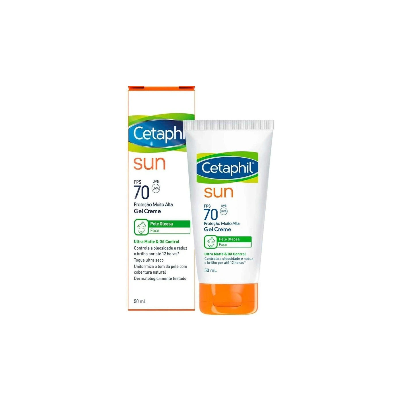Cetaphil Cetaphil Sun Ultra Matte & Oil Control FPS 70 Sem Cor, 50ml