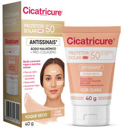 Cicatricure Cicatricure Protetor Solar Facial FPS 50 Toque Seco Cor Clara 40ml