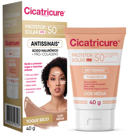 Cicatricure Cicatricure Protetor Solar FPS 50 com Cor Média 40g