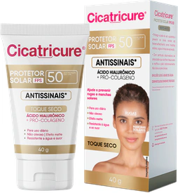 Cicatricure Protetor Solar Cicatricure Antissinais Efeito Matte FPS 50 40g