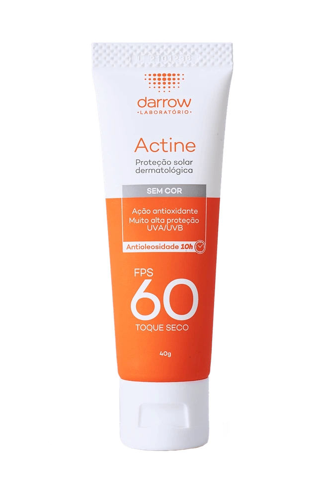 Darrow Actine Protetor Solar FPS 60 Sem Cor 40g