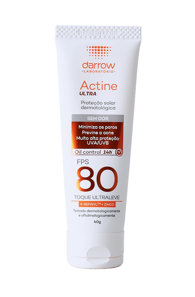 Darrow Actine Ultra Protetor Solar FPS 80 40g