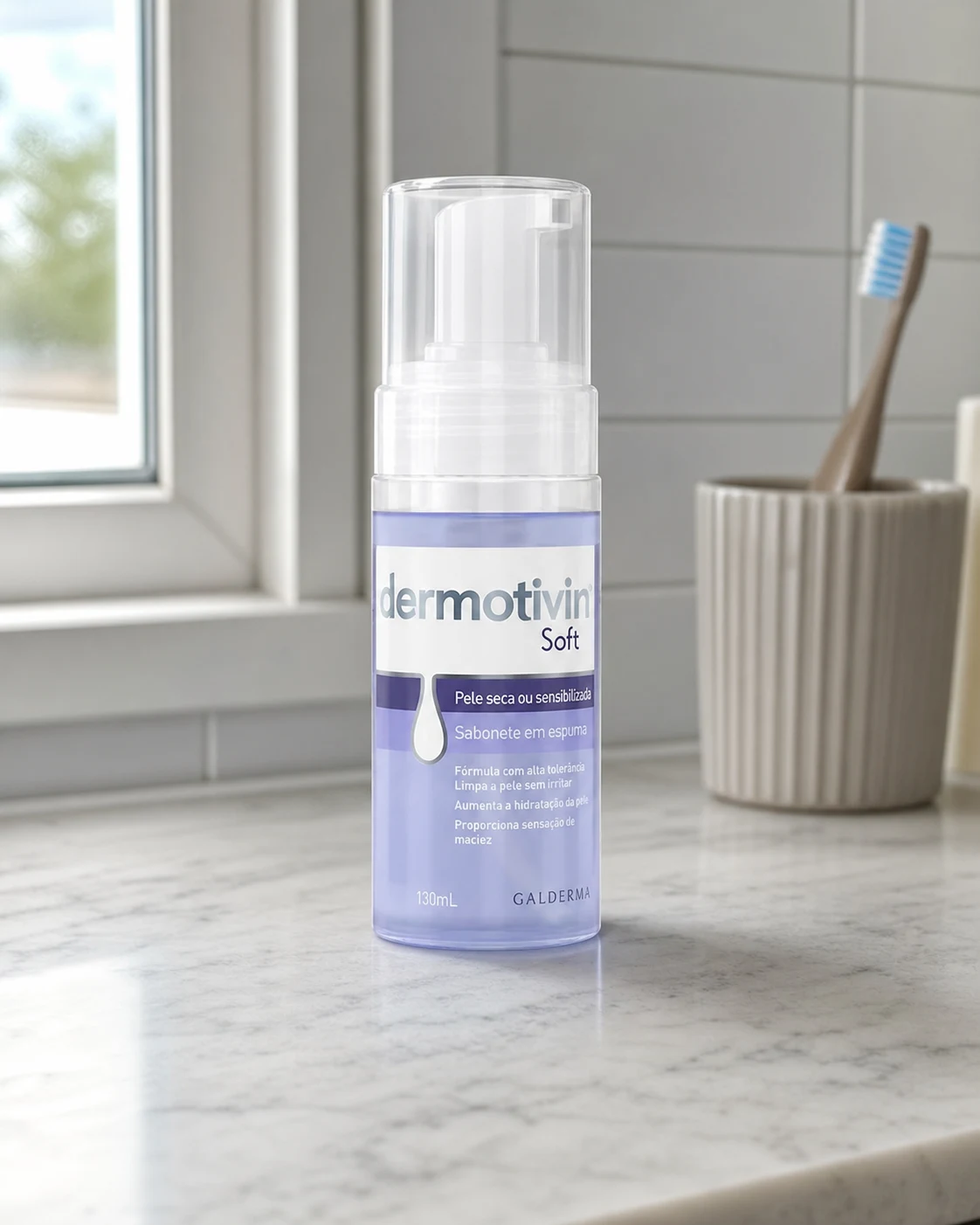 Dermotivin Soft Foam Espuma de Limpeza Facial 130ml