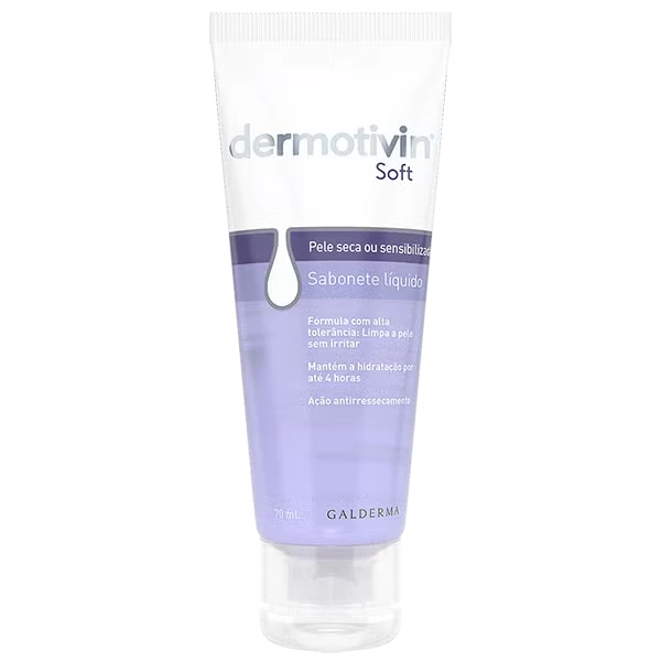 Dermotivin Soft Sabonete Líquido Facial 70ml