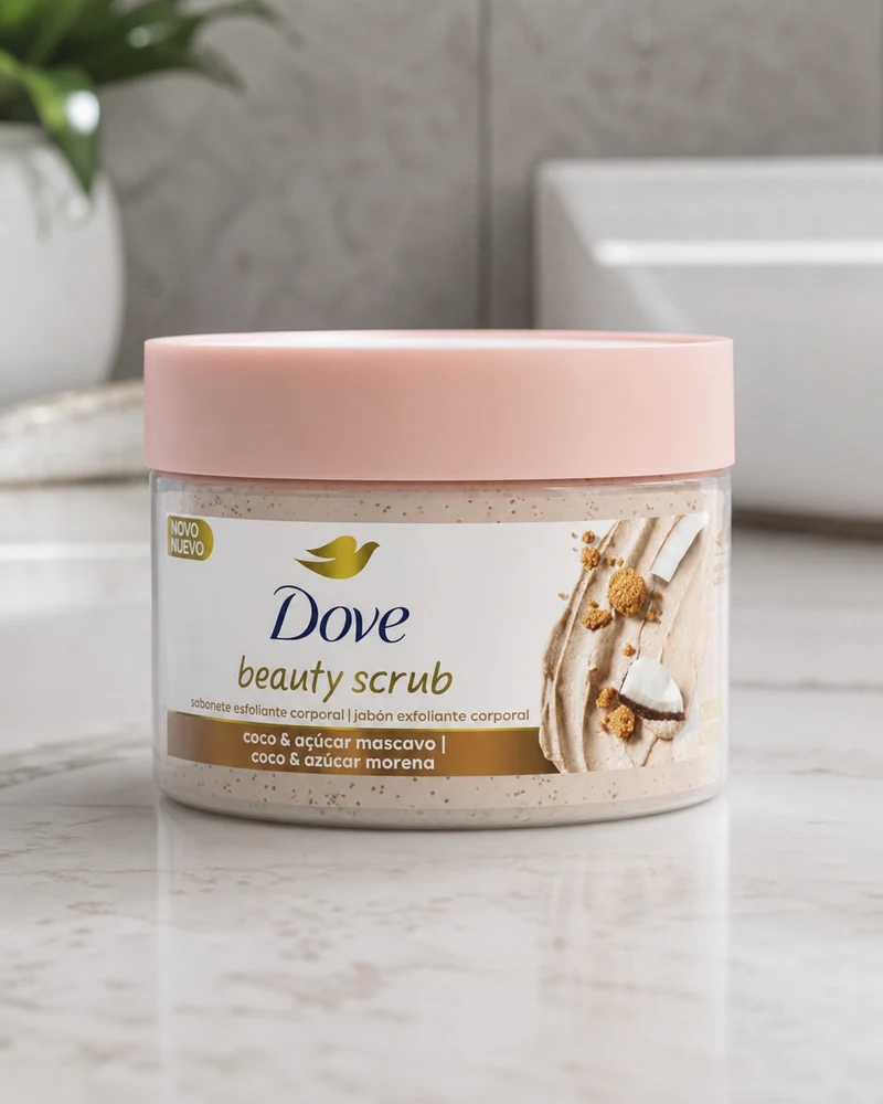 Dove Dove Beauty Scrub Esfoliante Corporal de Coco e Açúcar Mascavo 280g