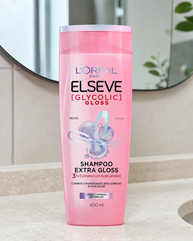 Elseve Glycolic Gloss shampoo 400 ml